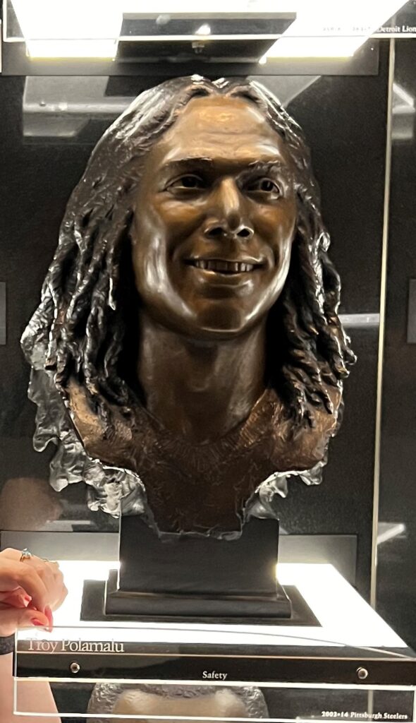 Troys Bust at Football Hall of Fame