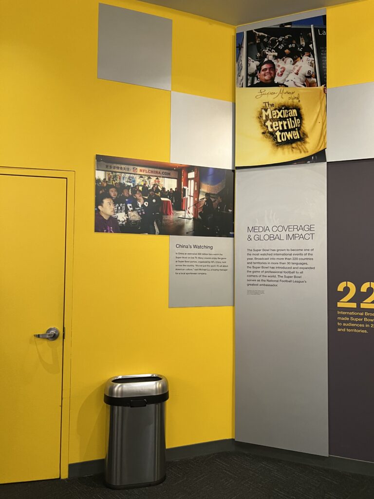 Mexican Terrible Towel Display at Football Hall of Fame