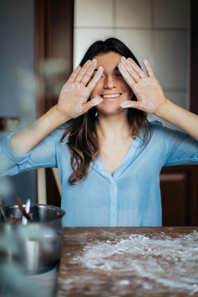 Woman with Floured Hands