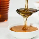 Honey Pouring into a Bowl