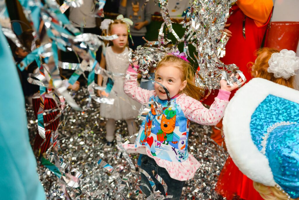 Little Girl Celebrating