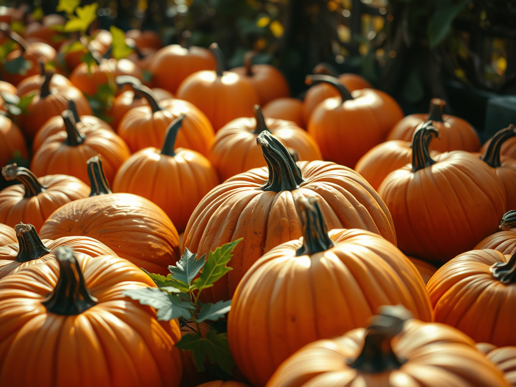 Pumpkins in a Patch