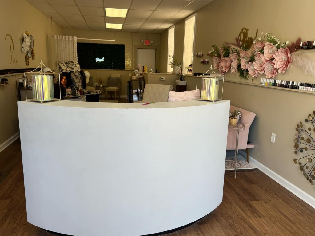 Welcome Desk of Poised Nail Spa