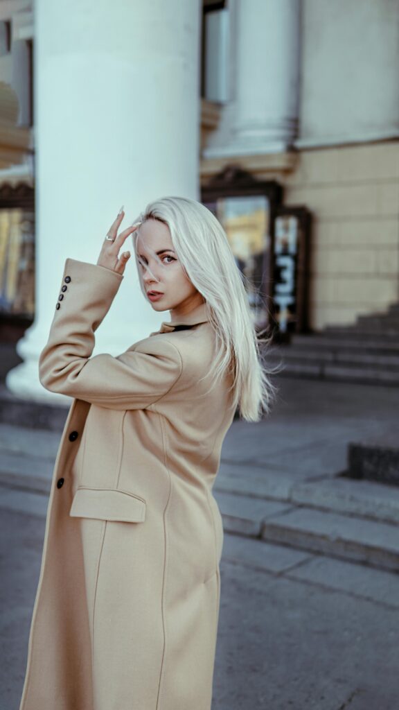 Fall Fashion for Women over 50 Woman in Overcoat Photo Courtesy of Garry Mordor