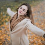 Autumn Activities Woman Enjoying Fall Leaves