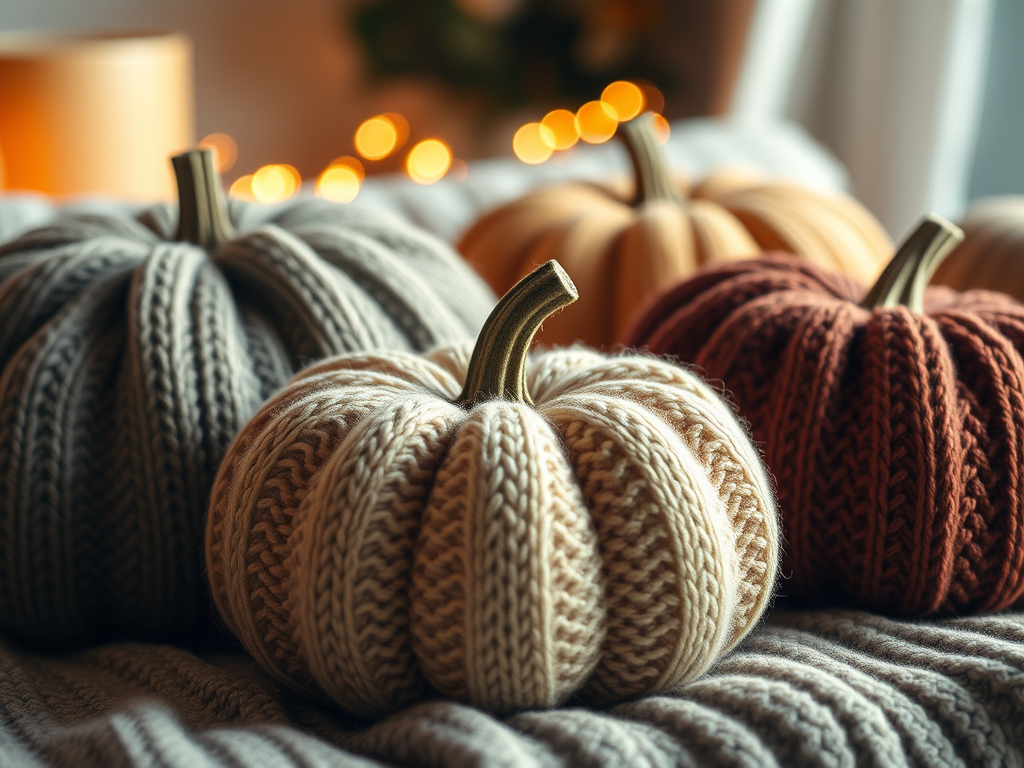 Fall Crafts Include Up Styled Sweater Pumpkins