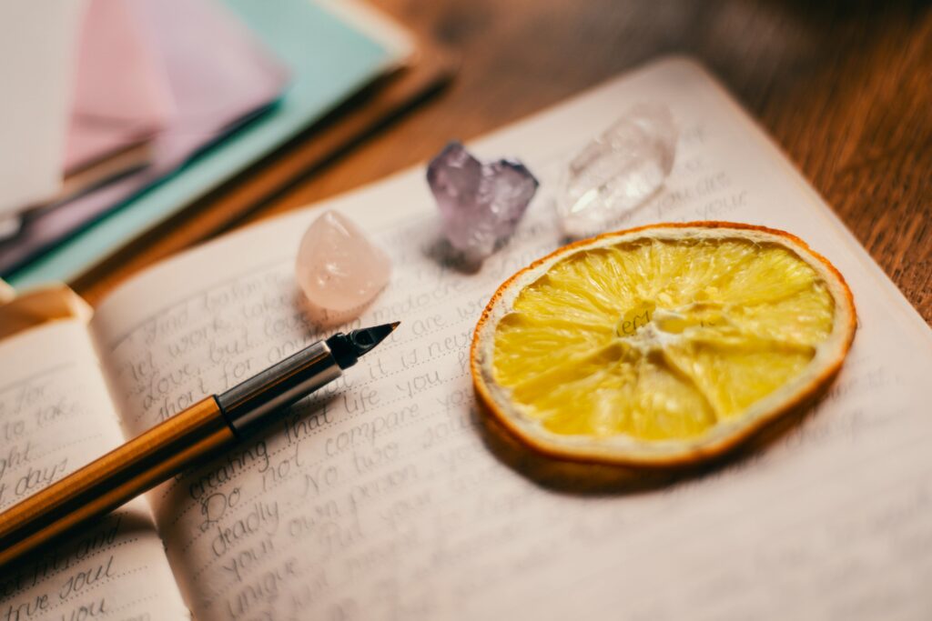 Journaling with Healing Stones and Crystal Energy is Invigorating