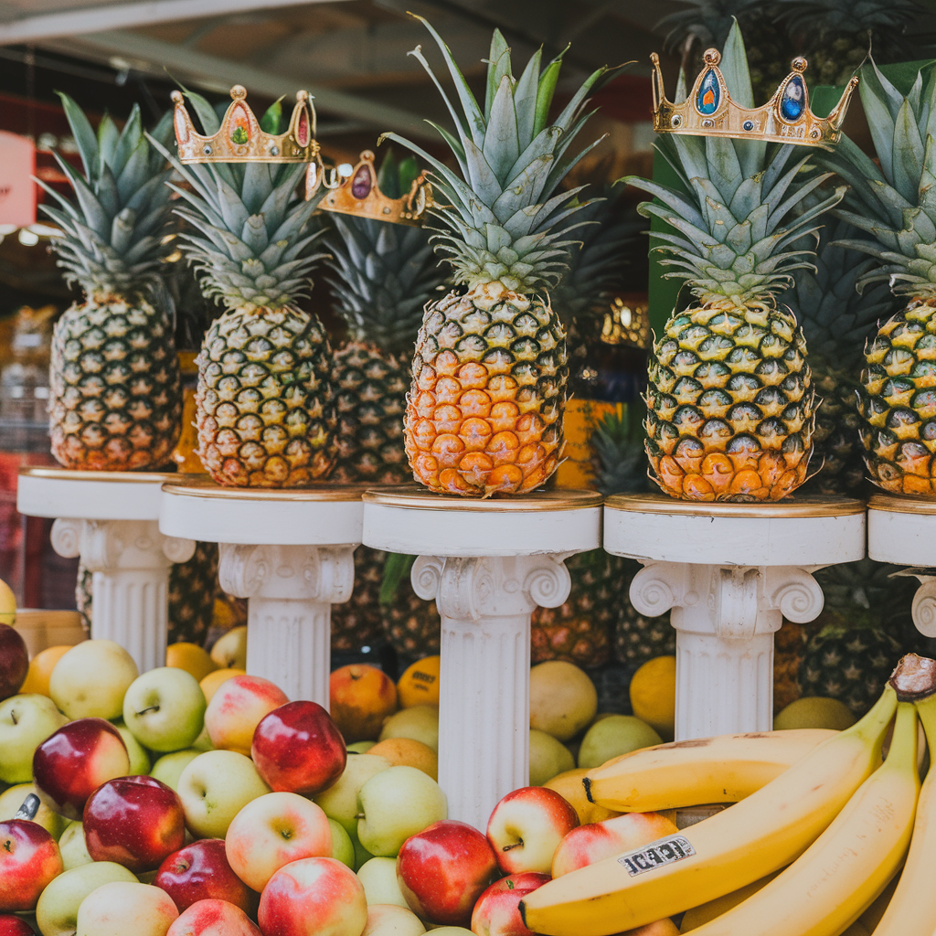 Pineapples Are Always Positioned Front and Center Lording over the Fruit Display Like the Kardashians of Produce Staring You Down As if to Say this is My Kingdom Peasant