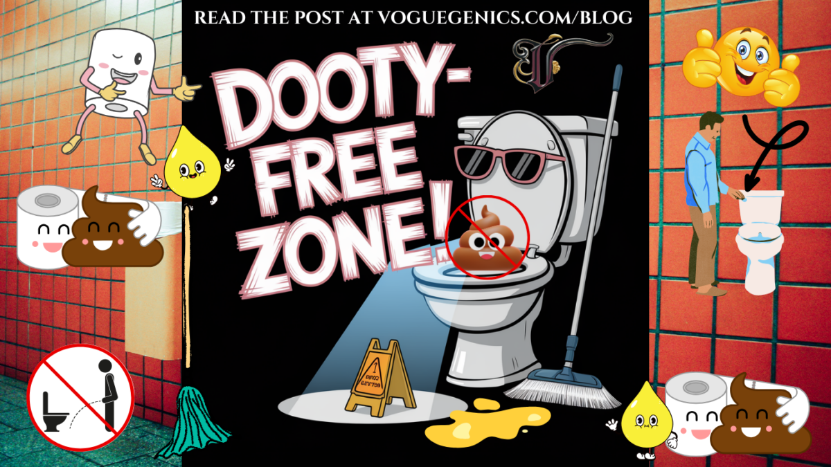 a Hilariously Chaotic Bathroom Scene with a Cartoon Toilet Wearing Sunglasses a Dramatic Spotlight on a Toilet Seat Being Lowered and Bold Text That Says dooty free Zone in Bright Playful Font Add Funny Details Like a Mop and a Tiny caution Wet Floor Sign for Comedic Effect